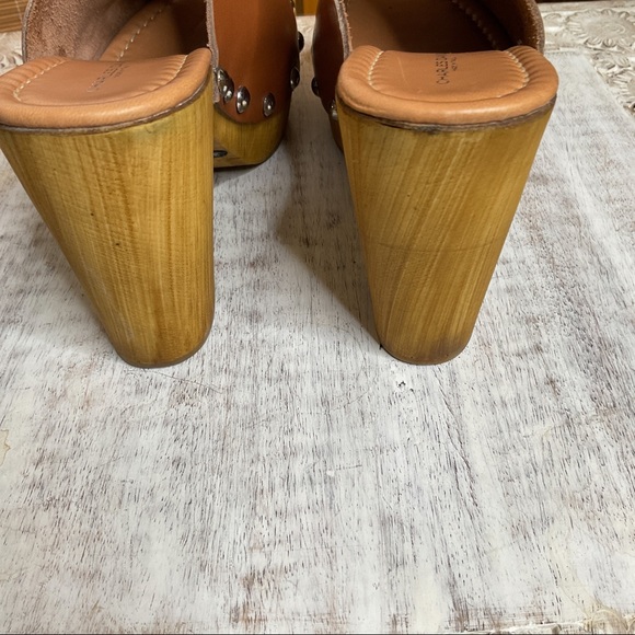 Charles David Cari Peep-Toe Clog 7.5 Tobacco - Picture 7 of 13